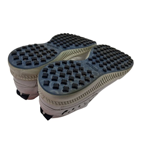 ECCO Golf Shoes HYDROMAX Mens 13-13.5 US EU 47 White Leather Spikeless Lace Up - Picture 4 of 9
